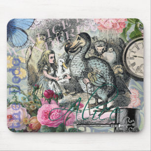 Alice Classic Wonderland Dodo Tenniel Art Mouse Pad