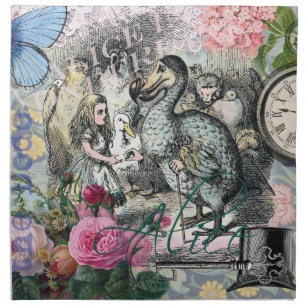 Alice Classic Wonderland Dodo Tenniel Art Napkin