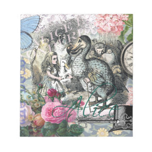 Alice Classic Wonderland Dodo Tenniel Art Notepad