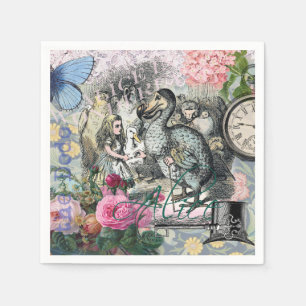 Alice Classic Wonderland Dodo Tenniel Art Paper Napkins