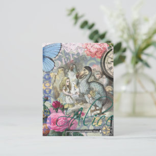 Alice Classic Wonderland Dodo Tenniel Art Postcard