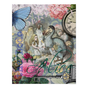 Alice Classic Wonderland Dodo Tenniel Art Poster
