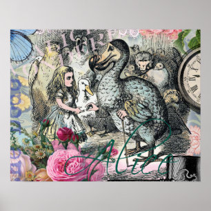 Alice Classic Wonderland Dodo Tenniel Art Poster