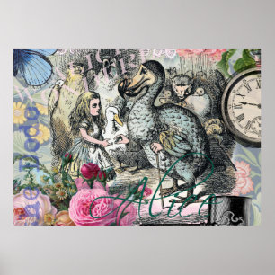 Alice Classic Wonderland Dodo Tenniel Art Poster
