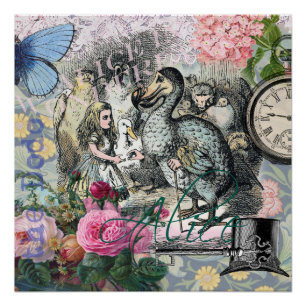 Alice Classic Wonderland Dodo Tenniel Art Poster