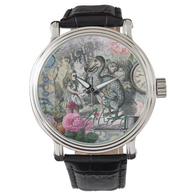 Alice Classic Wonderland Dodo Tenniel Art Watch (Front)