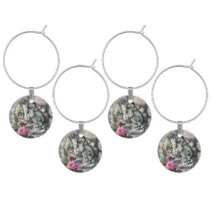 Alice Classic Wonderland Dodo Tenniel Art Wine Glass Charm