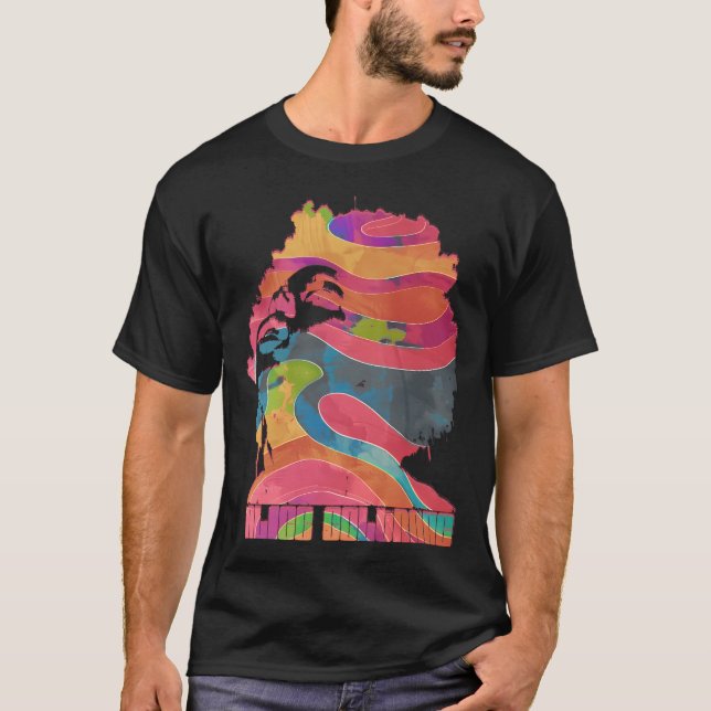 Alice Coltrane Psychedelic Graphic T-Shirt (Front)