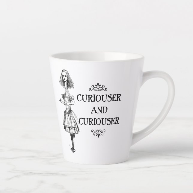 Alice - Curious and Curiouser Latte Mug (Right)