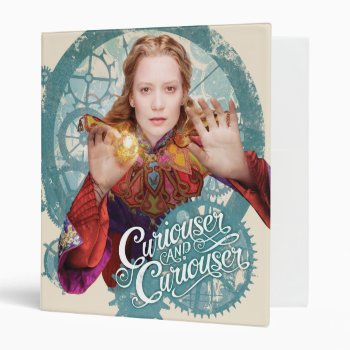Alice | Curiouser And Curiouser 2 3 Ring Binder by AliceLookingGlass at Zazzle