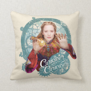 Alice Curiouser and Curiouser 2 Throw Pillow