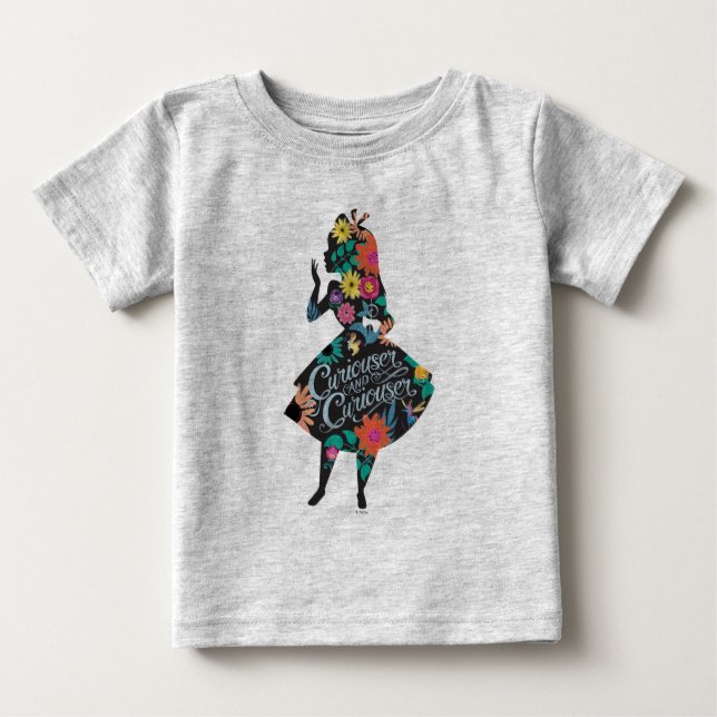 Alice | Curiouser and Curiouser Baby T-Shirt (Front)