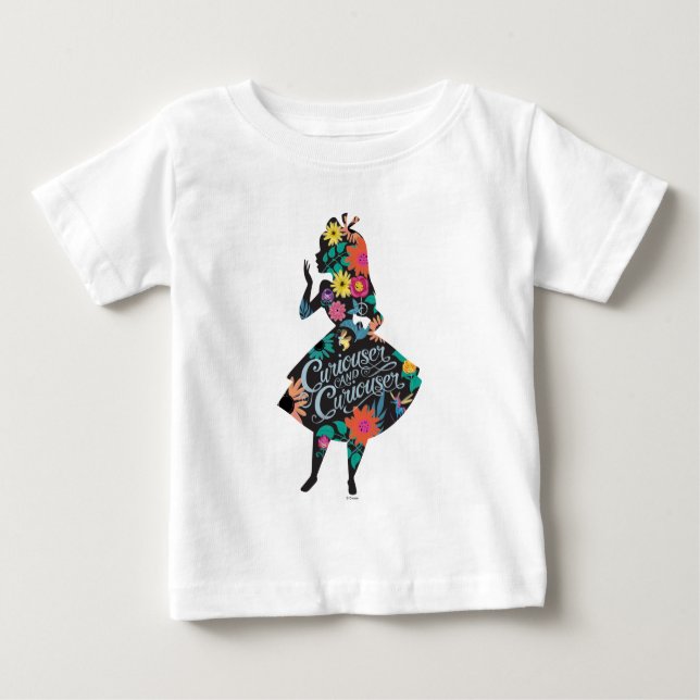 Alice | Curiouser and Curiouser Baby T-Shirt (Front)