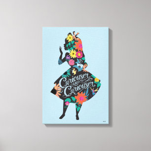 Alice   Curiouser and Curiouser Canvas Print
