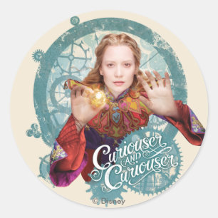 Alice Curiouser and Curiouser Classic Round Sticker