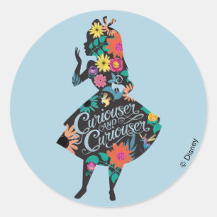 Alice   Curiouser and Curiouser Classic Round Sticker