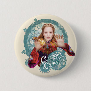 Alice   Curiouser and Curiouser Pinback Button