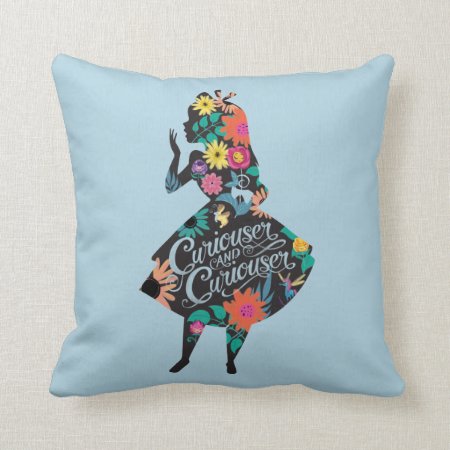 Alice | Curiouser And Curiouser Throw Pillow