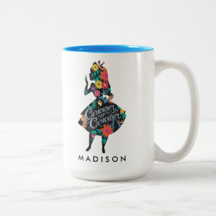 Alice Curiouser and Curiouser Two-Tone Coffee Mug