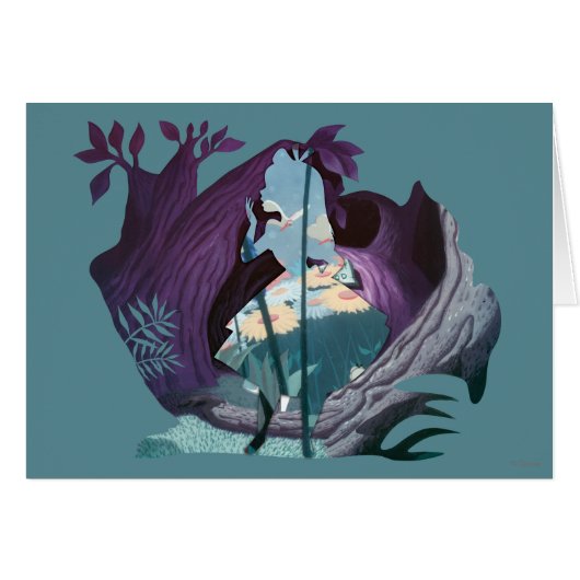 Alice Daisy Field Silhouette in Tulgey Woods (Front Horizontal)