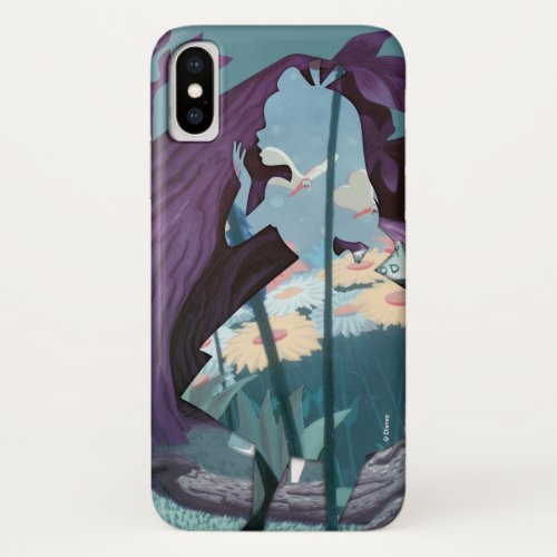Alice Daisy Field Silhouette in Tulgey Woods iPhone X Case