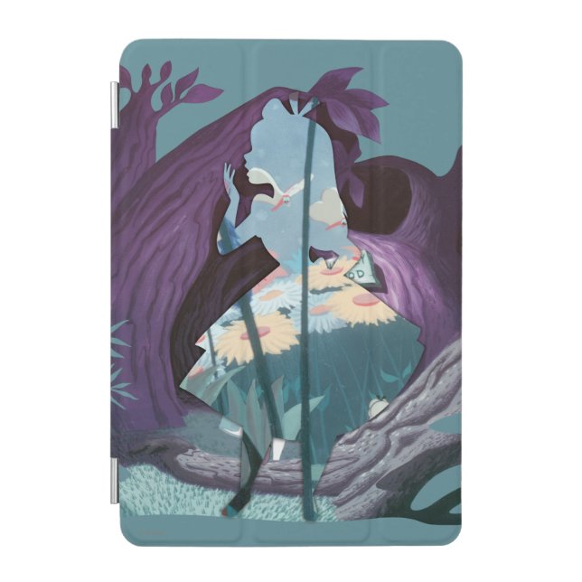 Alice Daisy Field Silhouette in Tulgey Woods iPad Mini Cover (Front)
