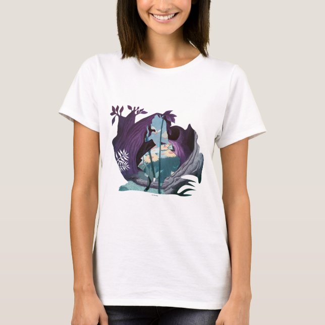 Alice Daisy Field Silhouette in Tulgey Woods T-Shirt (Front)