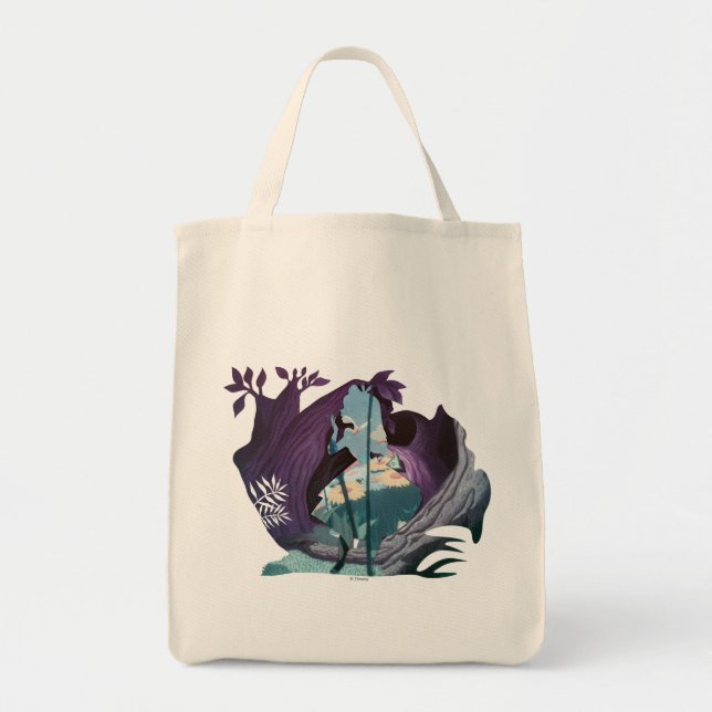 Alice Daisy Field Silhouette in Tulgey Woods Tote Bag (Front)