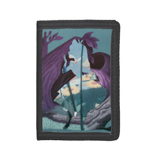 Alice Daisy Field Silhouette in Tulgey Woods Trifold Wallet