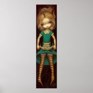 Alice Descending alice in wonderland Art Print