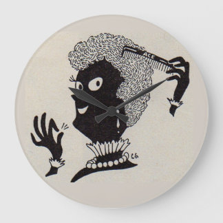 Alice doing her 'do large clock