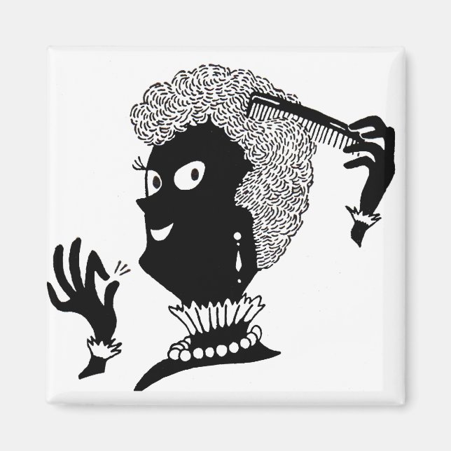 Alice doing her 'do magnet (Front)