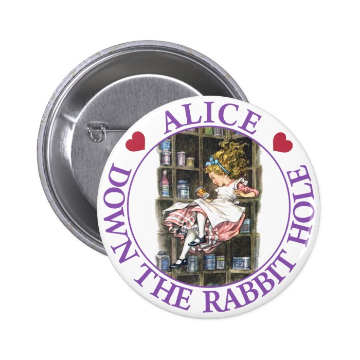 ALICE DOWN THE RABBIT HOLE PIN