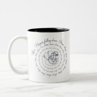 Alice Down The Rabbit Hole Two-Tone Coffee Mug