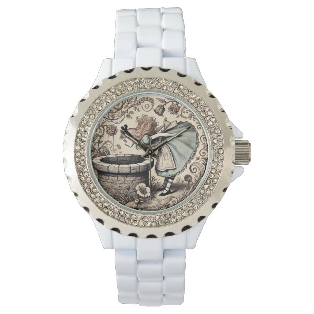Alice Down the Well Wonderland Watch (Front)