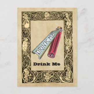 Alice - Drink Me  1865 Postcard
