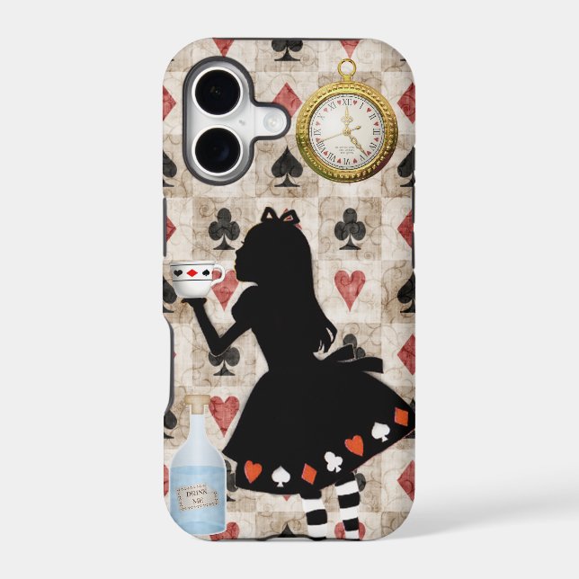 Alice Drinking Tea Iphone Case (Back)