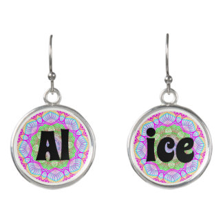 Alice (edit text) earrings