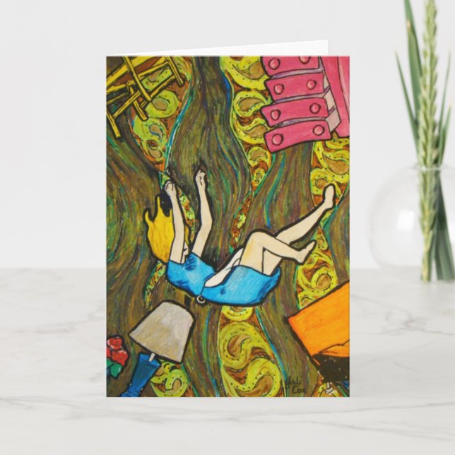 Alice Falling Greeting Card (Front)
