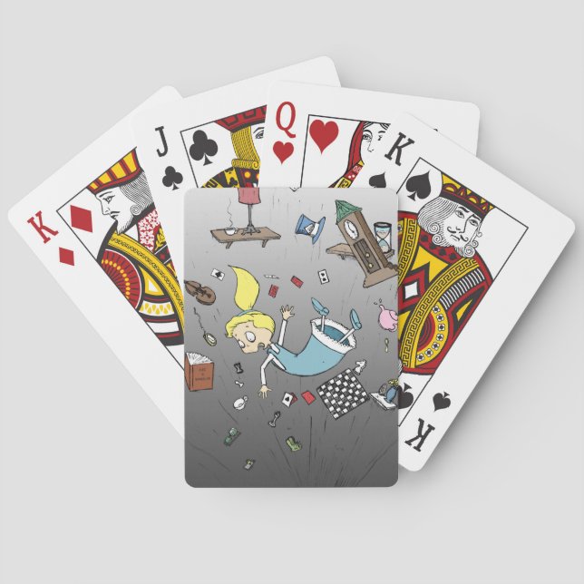 Alice Falling Into Wonderland Poker Cards (Back)