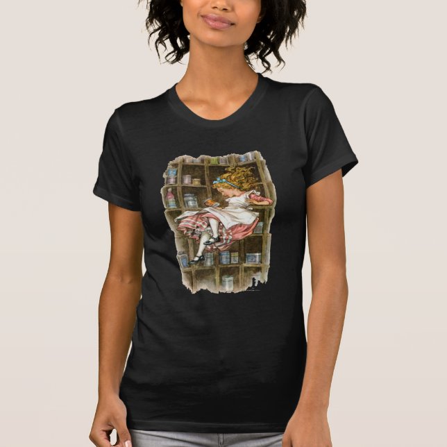 Alice floats down the rabbit hole T-Shirt (Front)