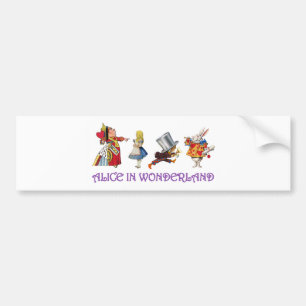 Alice & Friends in Wonderland Bumper Sticker