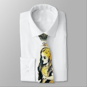 Alice from Alice's Adventures In Wonderland vintag Neck Tie