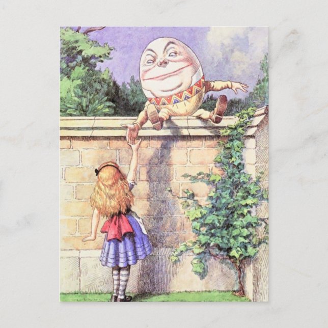 Alice & Humpty Color Postcard (Front)