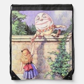 Alice & Humpty Dumpty Full Color Backpack by APlaceForAlice at Zazzle
