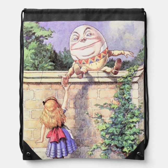 Alice & Humpty Dumpty Full Color Backpack (Front)