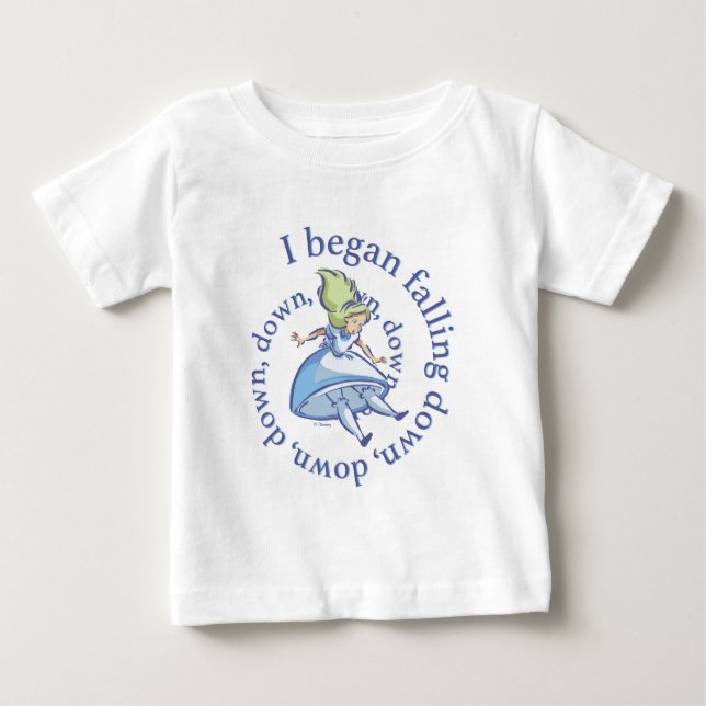 Alice | I Began Falling Down, Down, Down... Baby T-Shirt (Front)