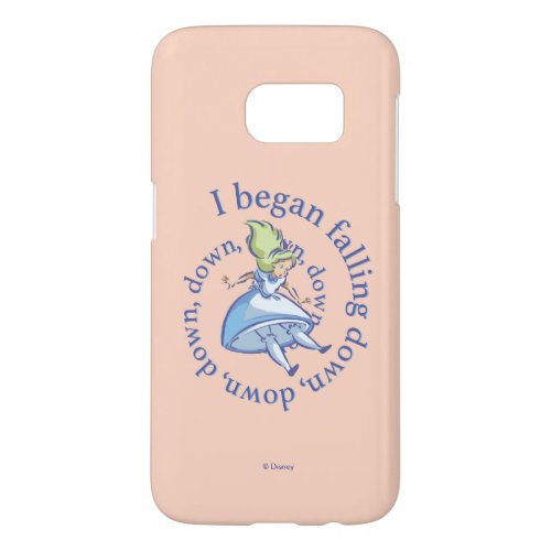 Alice  I Began Falling Down Down Down Samsung Galaxy S7 Case