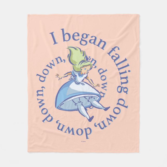 Alice | I Began Falling Down, Down, Down... Fleece Blanket (Front)