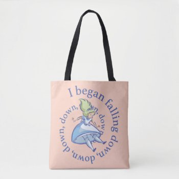 Alice | I Began Falling Down  Down  Down... Tote Bag by aliceinwonderland at Zazzle